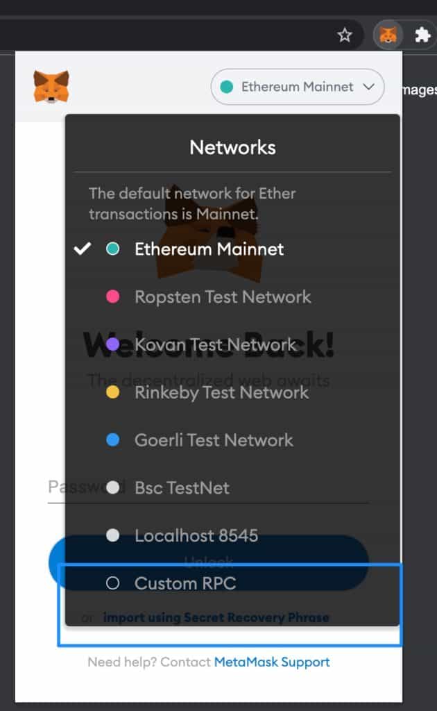 Add Arbitrum One To Metamask